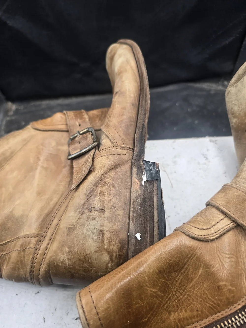 Frye Brown Leather Men's Chukka Zip Boots